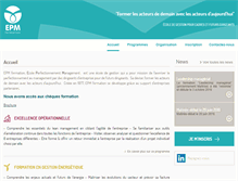 Tablet Screenshot of epm.be